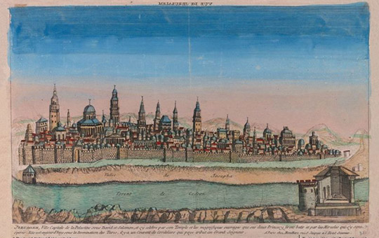 L.Mondhare.Ville Capitale de la Palestine sous David et Salomon... Paris, [1770]  (National Library of Israel)